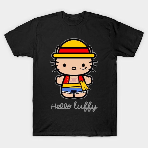 HELLO LUFFY T-Shirt by ROBZILLA